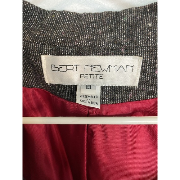 Bert Newman Womensa Skirt Blazer Combo Jacket Tweed Multi Color Buttons Size 8 - Picture 4 of 7